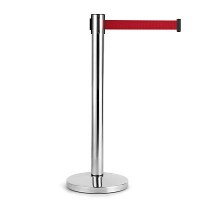 Stainless Steel Belt Barrier - RED BELT